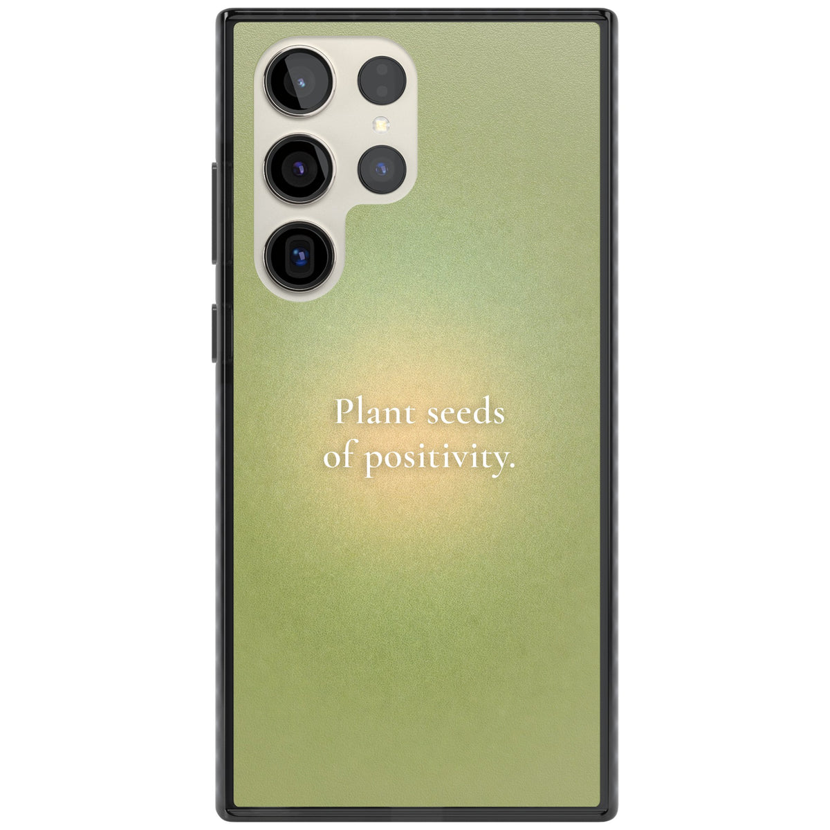 Seeds of Positivity Samsung S22 Ultra / Samsung S23 Ultra / Samsung S24 Ultra Impact Black Phone Case front