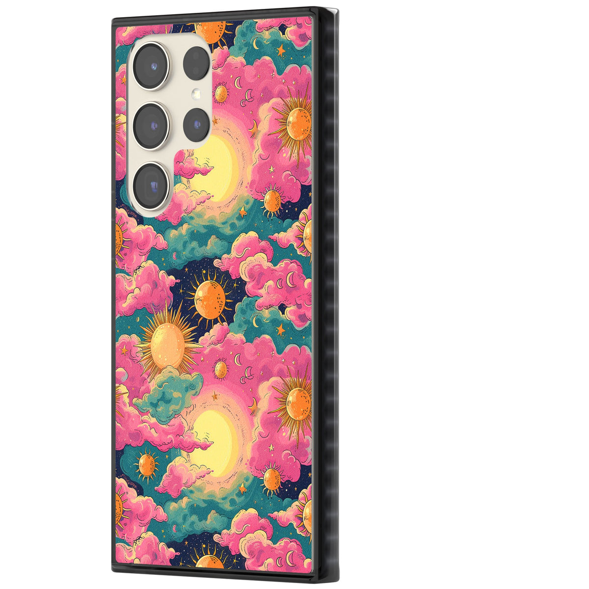 Starlight Clouds Samsung S22 Ultra / Samsung S23 Ultra / Samsung S24 Ultra Impact Black Phone Case side