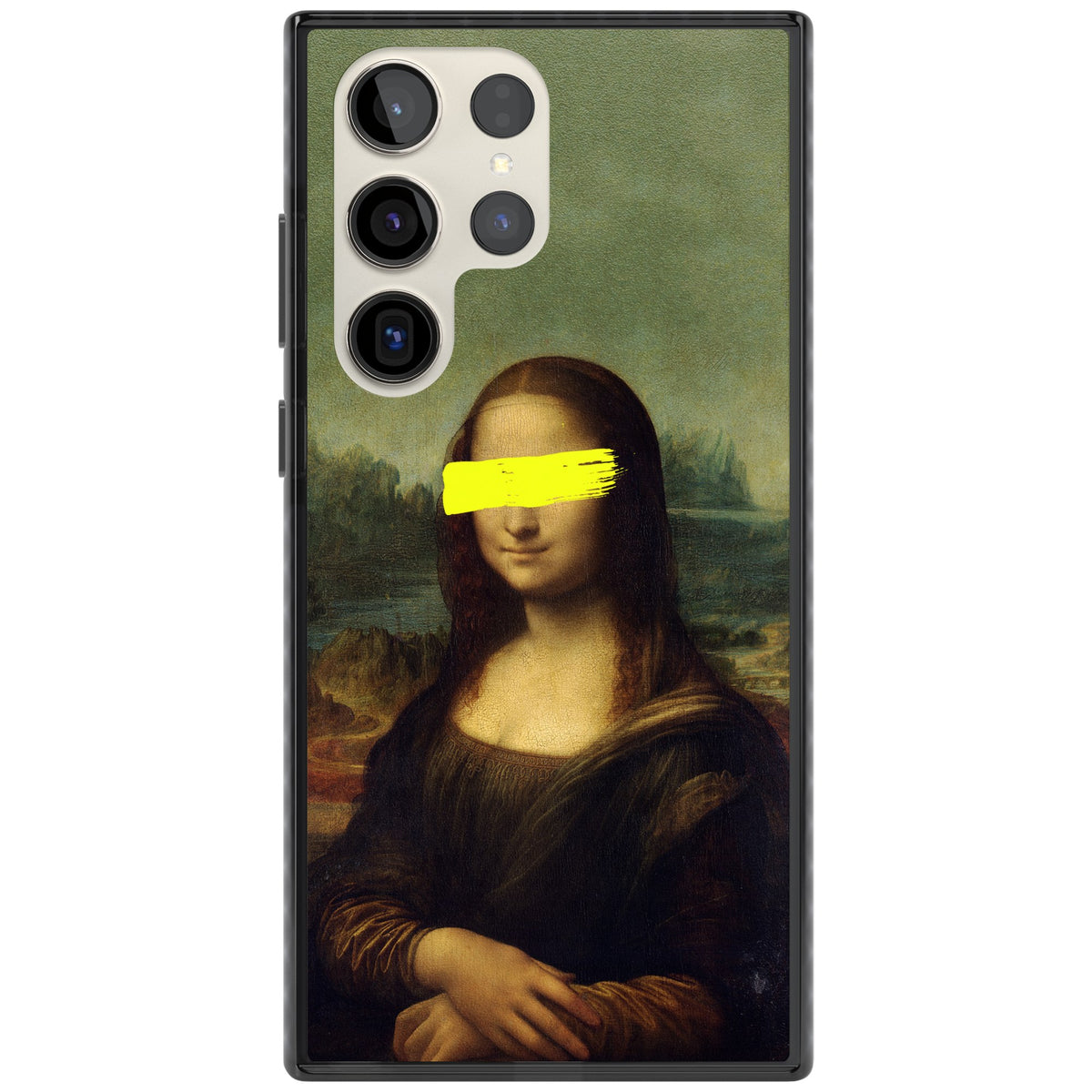 Vandaled Mona Lisa Samsung S22 Ultra / Samsung S23 Ultra / Samsung S24 Ultra Impact Black Phone Case front