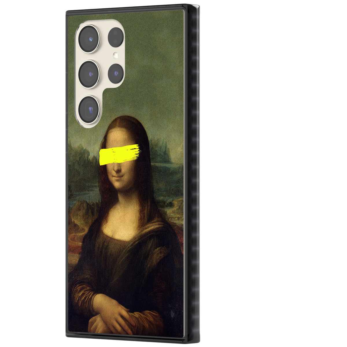 Vandaled Mona Lisa Samsung S22 Ultra / Samsung S23 Ultra / Samsung S24 Ultra Impact Black Phone Case side