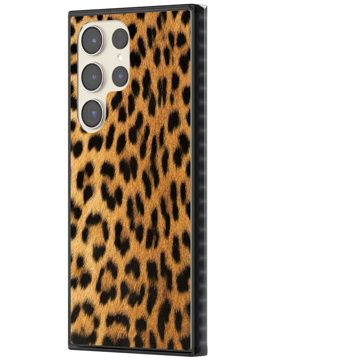 Savannah Leopard Samsung S22 Ultra / Samsung S23 Ultra / Samsung S24 Ultra Impact Black Phone Case side