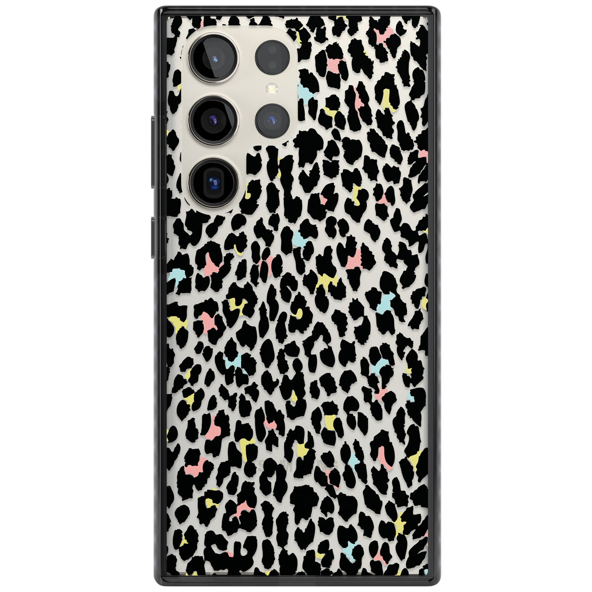 Sugar Leopard Samsung S22 Ultra / Samsung S23 Ultra / Samsung S24 Ultra Impact Black Phone Case front