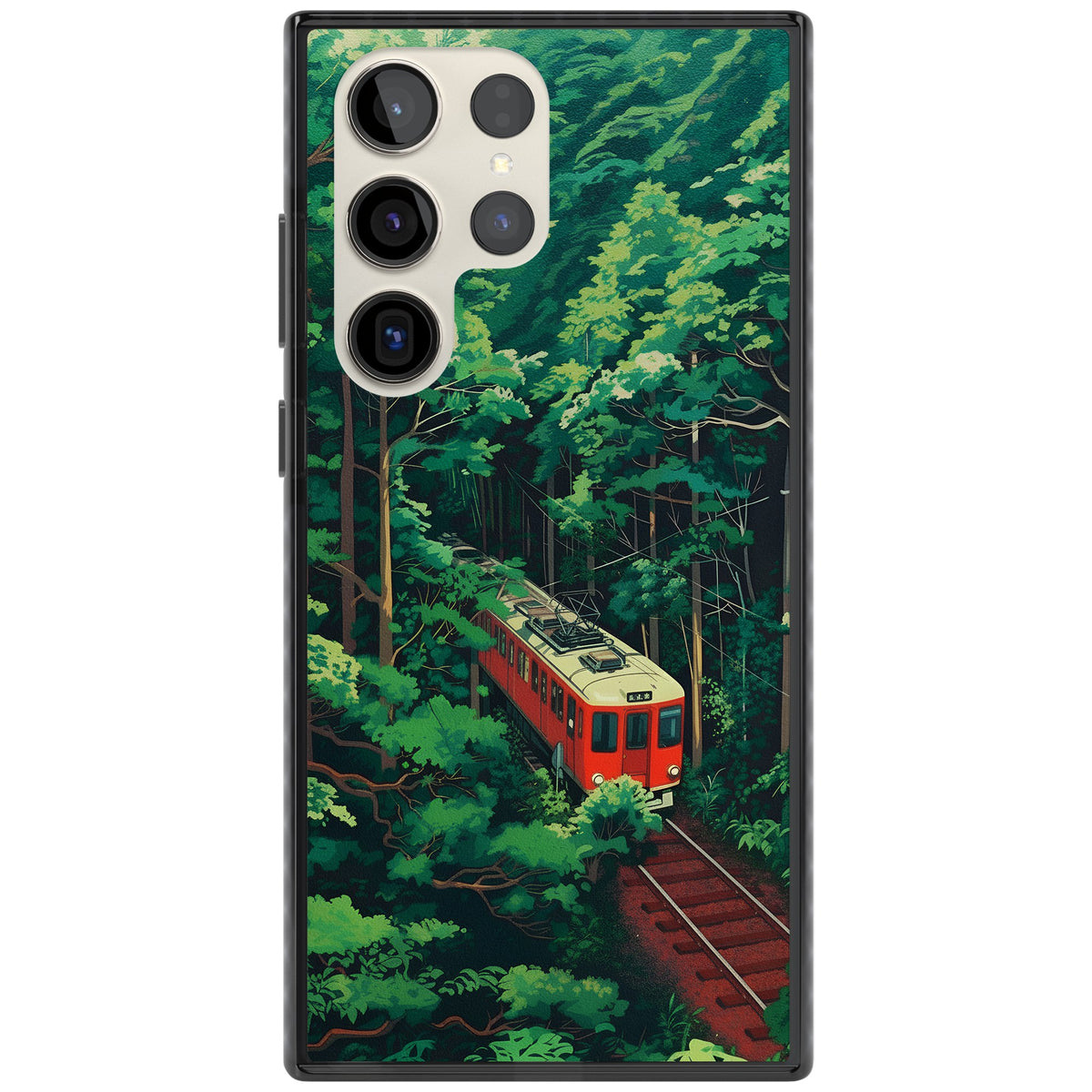 Railway In Toyama Samsung S22 Ultra / Samsung S23 Ultra / Samsung S24 Ultra Impact Black Phone Case front
