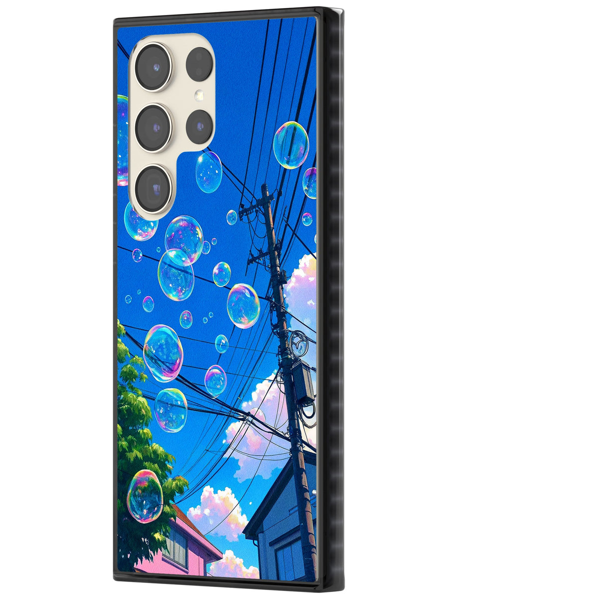 Suburban Bubbles Samsung S22 Ultra / Samsung S23 Ultra / Samsung S24 Ultra Impact Black Phone Case side