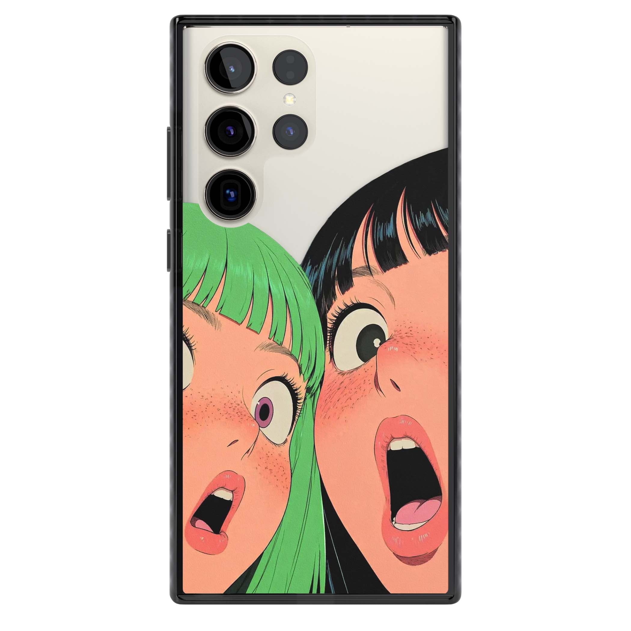 Gasp for her iPhone case | Black Impact case for Samsung Galaxy S24 Ultra, Samsung Galaxy S23 Ultra, Samsung Galaxy S22 Ultra