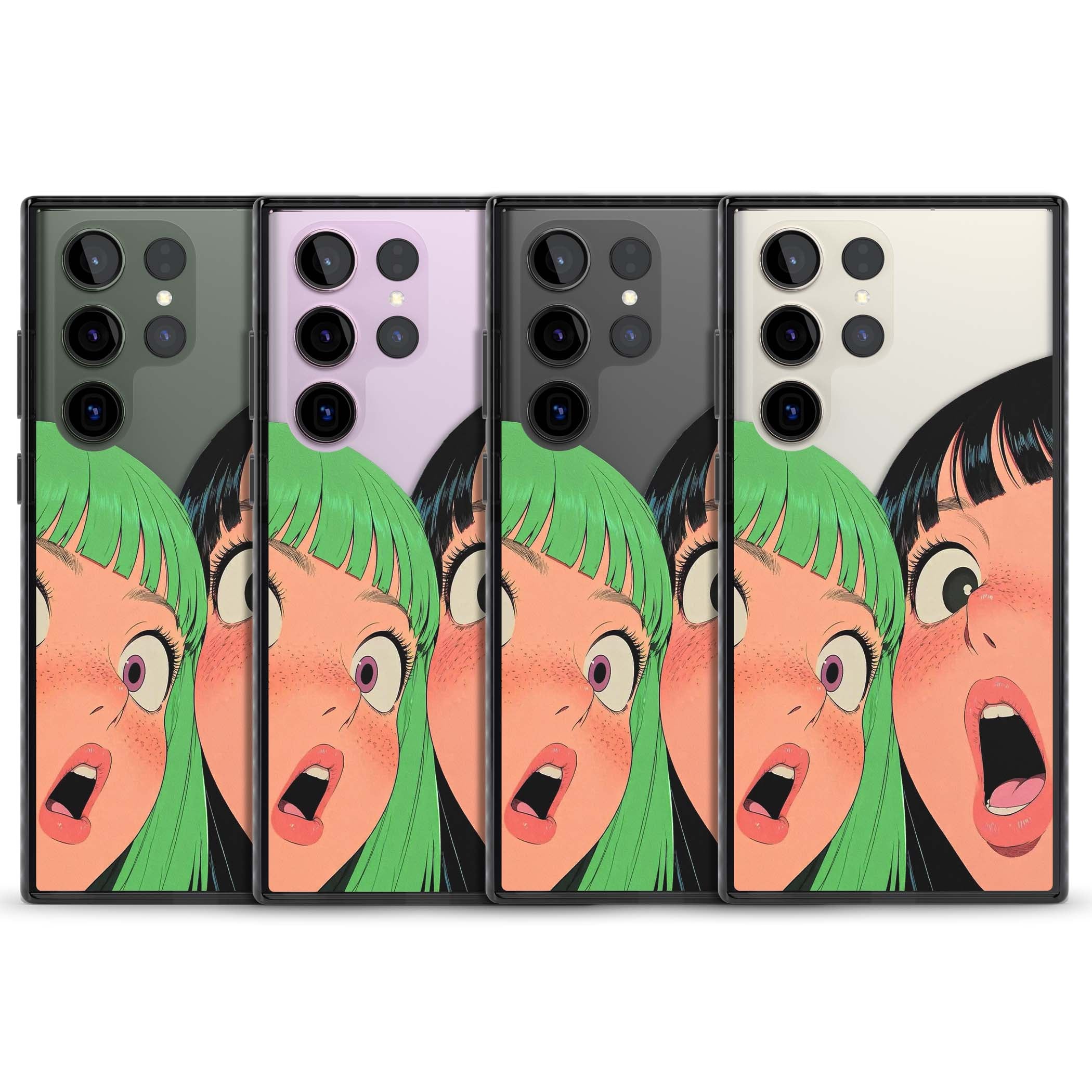Gasp for her iPhone case | Black Impact case for Samsung Galaxy S24 Ultra, Samsung Galaxy S23 Ultra, Samsung Galaxy S22 Ultra
