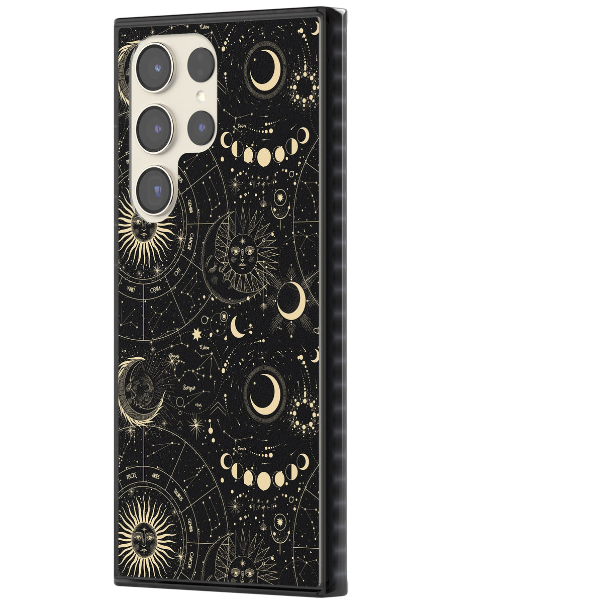 Celestial Cipher Samsung S22 Ultra / Samsung S23 Ultra / Samsung S24 Ultra Impact Black Phone Case side