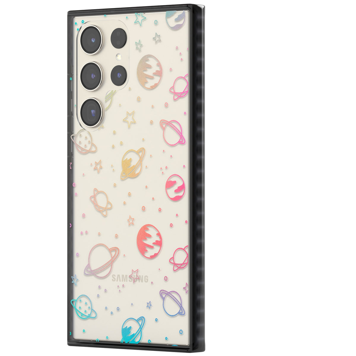 Pastel Cosmos Samsung S22 Ultra / Samsung S23 Ultra / Samsung S24 Ultra Impact Black Phone Case side
