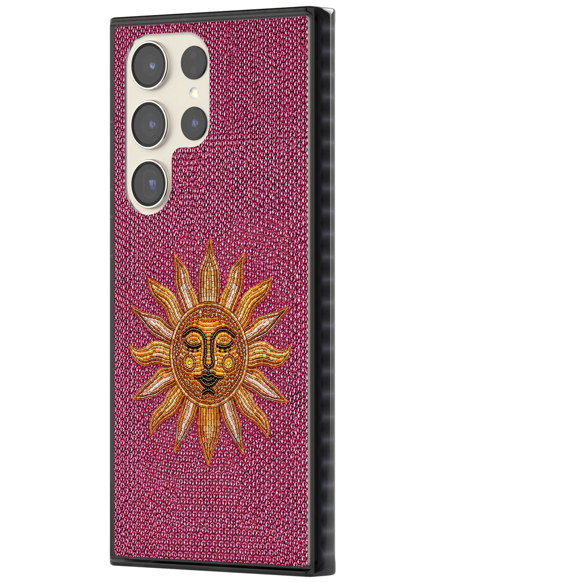 Beaded Sun Samsung S22 Ultra / Samsung S23 Ultra / Samsung S24 Ultra Impact Black Phone Case side