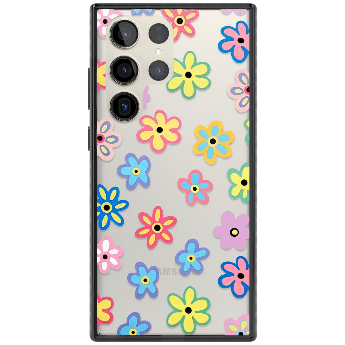 Bloom Pop Samsung S22 Ultra / Samsung S23 Ultra / Samsung S24 Ultra Impact Black Phone Case front
