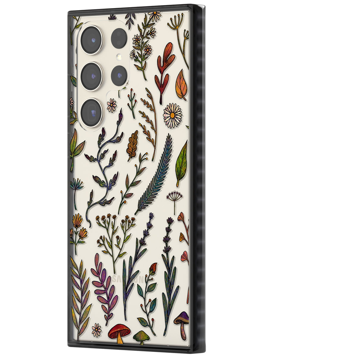 Autumn Wildflowers Samsung S22 Ultra / Samsung S23 Ultra / Samsung S24 Ultra Impact Black Phone Case side