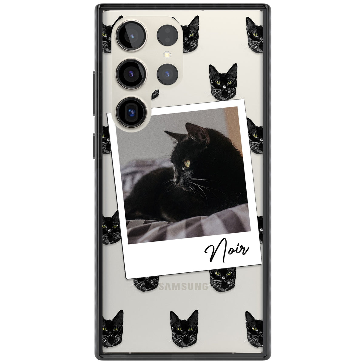 Personalised Bombay Cat Photo Samsung S22 Ultra / Samsung S23 Ultra / Samsung S24 Ultra Impact Black Phone Case front