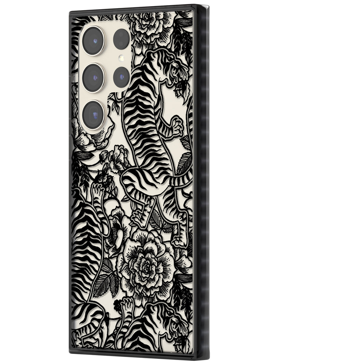 Tiger Dynasty Samsung S22 Ultra / Samsung S23 Ultra / Samsung S24 Ultra Impact Black Phone Case side