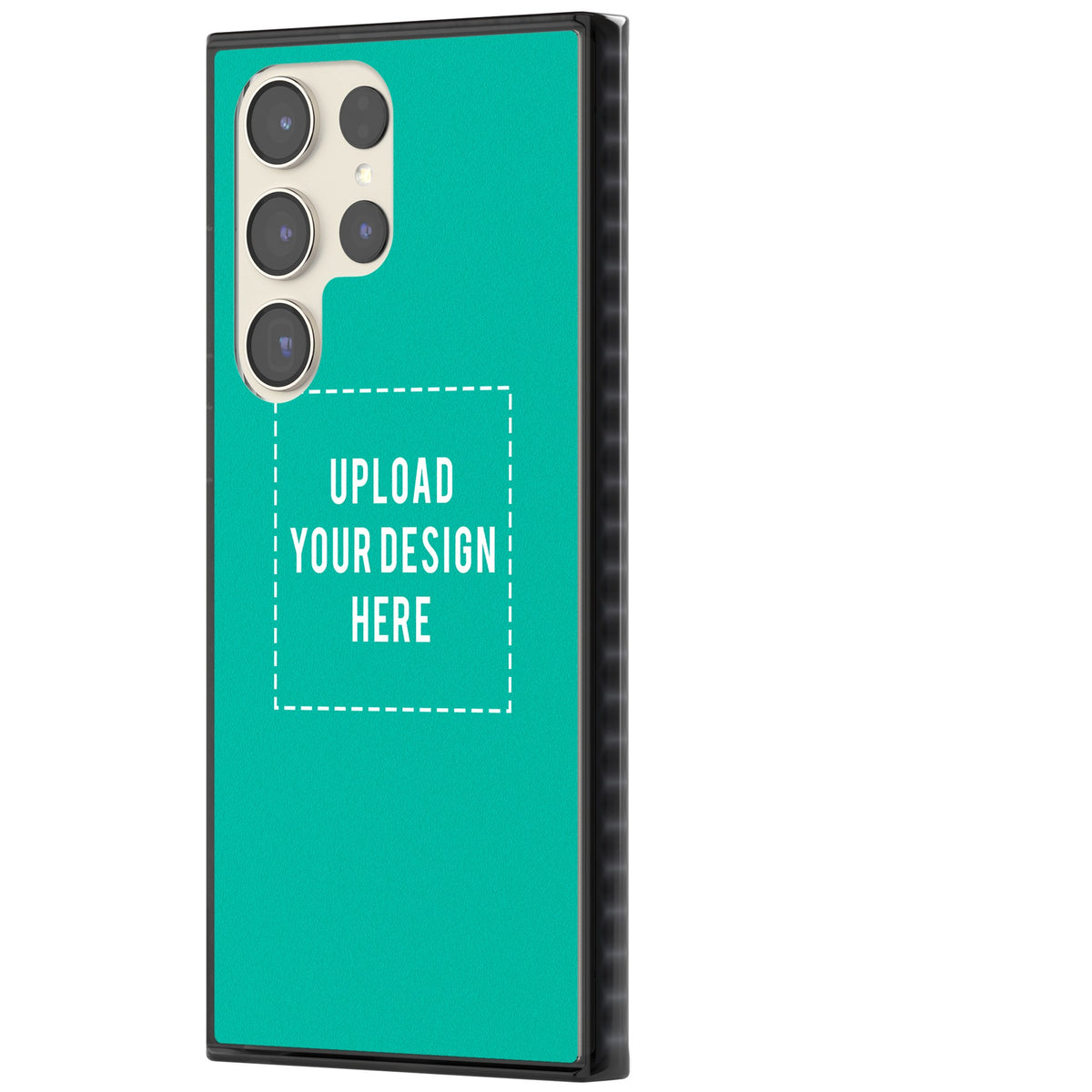 Personalised Your Own Design Samsung S22 Ultra / Samsung S23 Ultra / Samsung S24 Ultra Impact Black Phone Case side