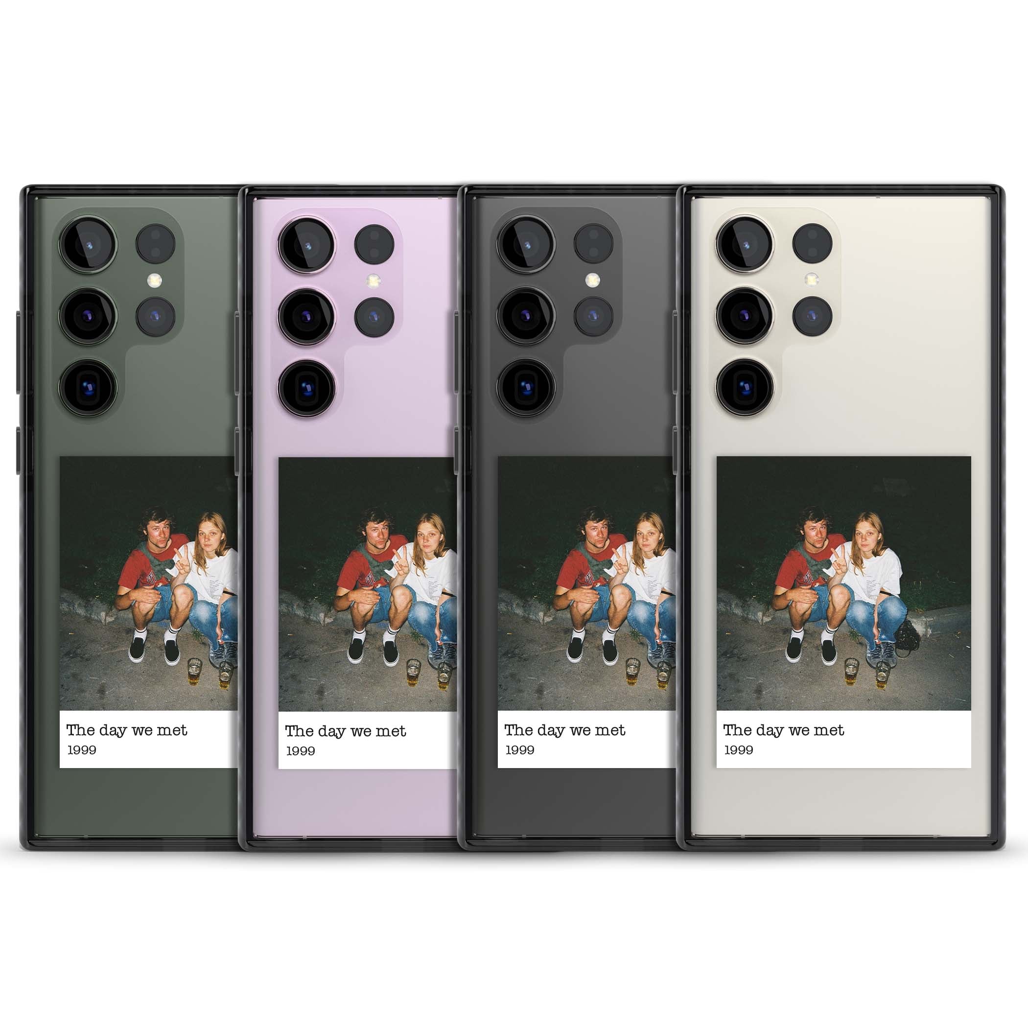 Photo Memory minimal iPhone case | Black Impact case for Samsung Galaxy S24 Ultra, Samsung Galaxy S23 Ultra, Samsung Galaxy S22 Ultra