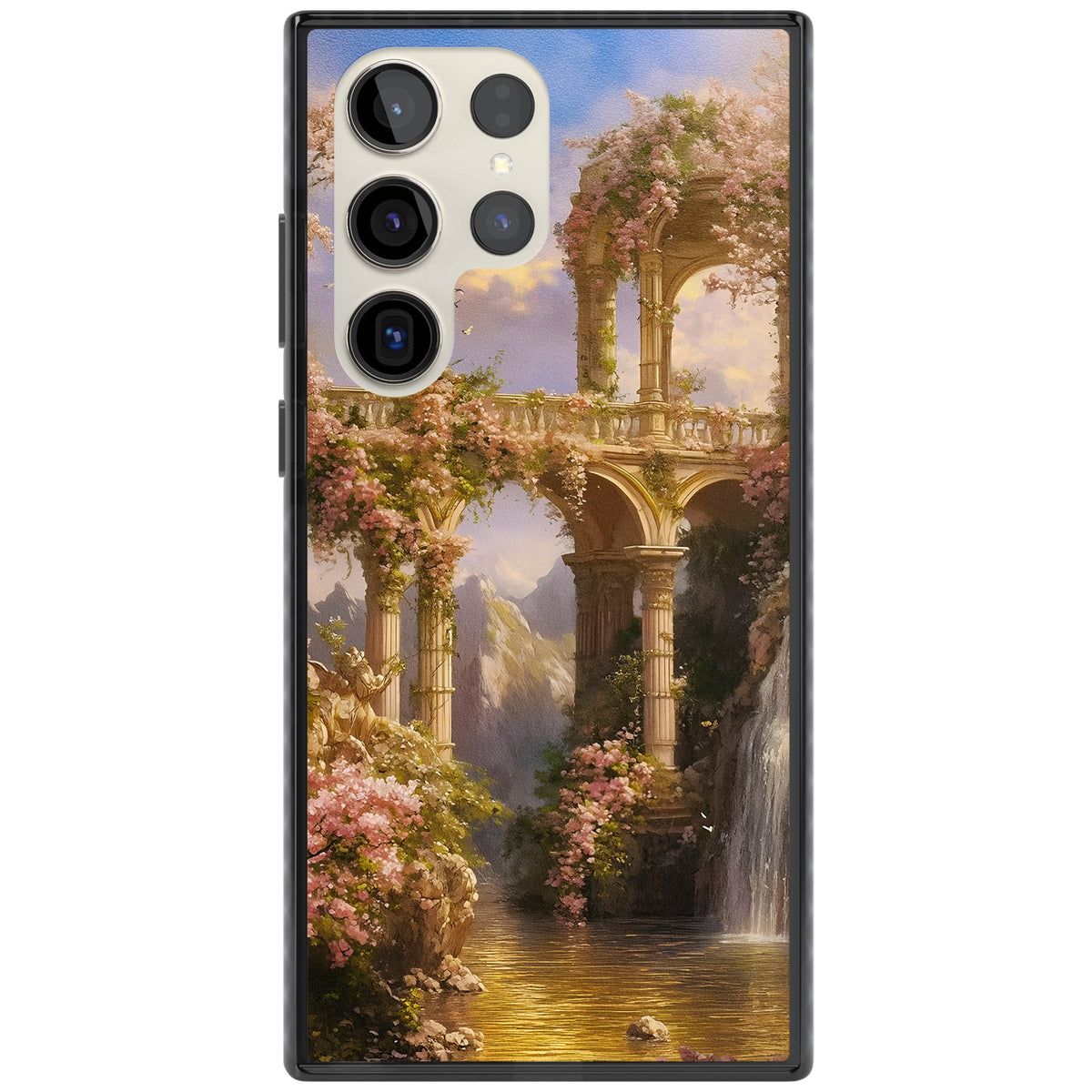 Castle River Samsung S22 Ultra / Samsung S23 Ultra / Samsung S24 Ultra Impact Black Phone Case front