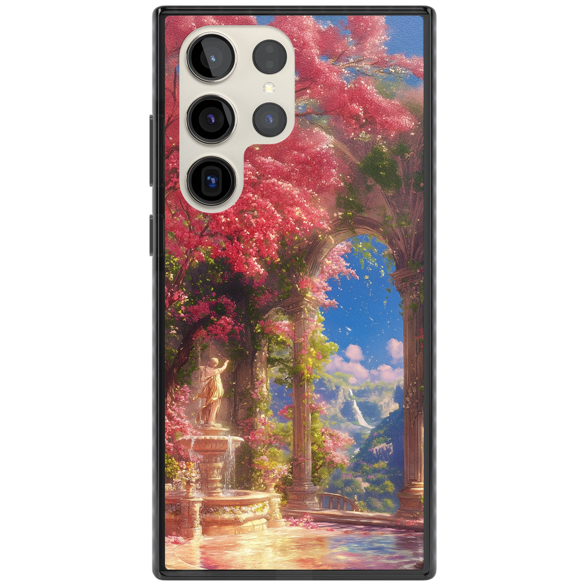 Castle Blossom Samsung S22 Ultra / Samsung S23 Ultra / Samsung S24 Ultra Impact Black Phone Case front