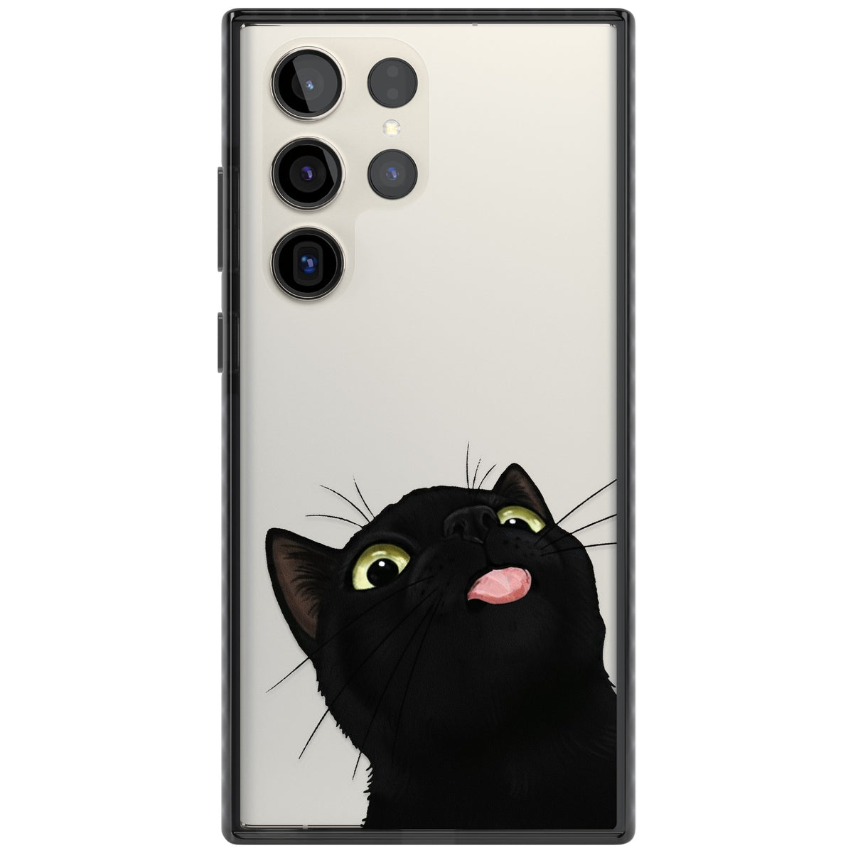Black Cat Energy Samsung S22 Ultra / Samsung S23 Ultra / Samsung S24 Ultra Impact Black Phone Case front