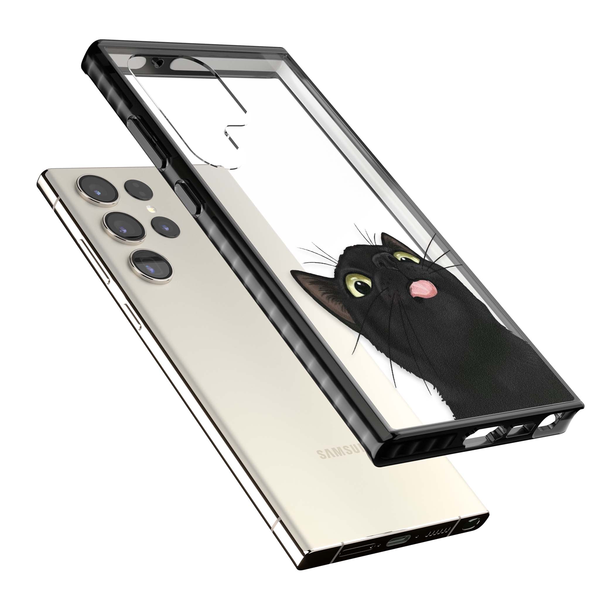 Black Cat Energy for her iPhone case | Black Impact case for Samsung Galaxy S24 Ultra, Samsung Galaxy S23 Ultra, Samsung Galaxy S22 Ultra