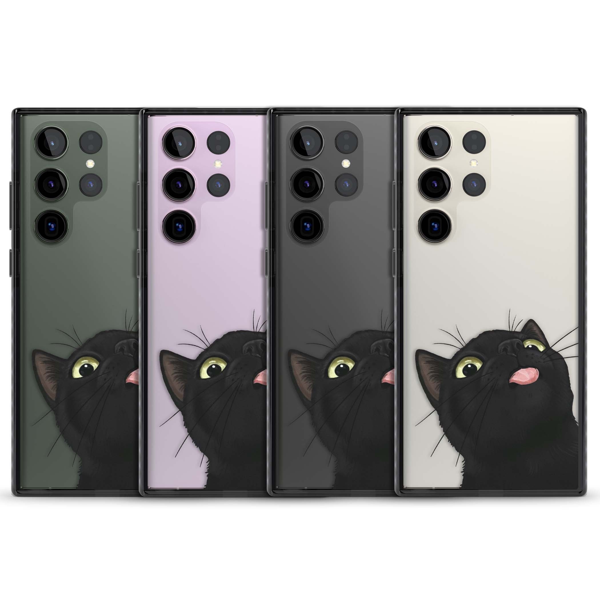 Black Cat Energy for her iPhone case | Black Impact case for Samsung Galaxy S24 Ultra, Samsung Galaxy S23 Ultra, Samsung Galaxy S22 Ultra