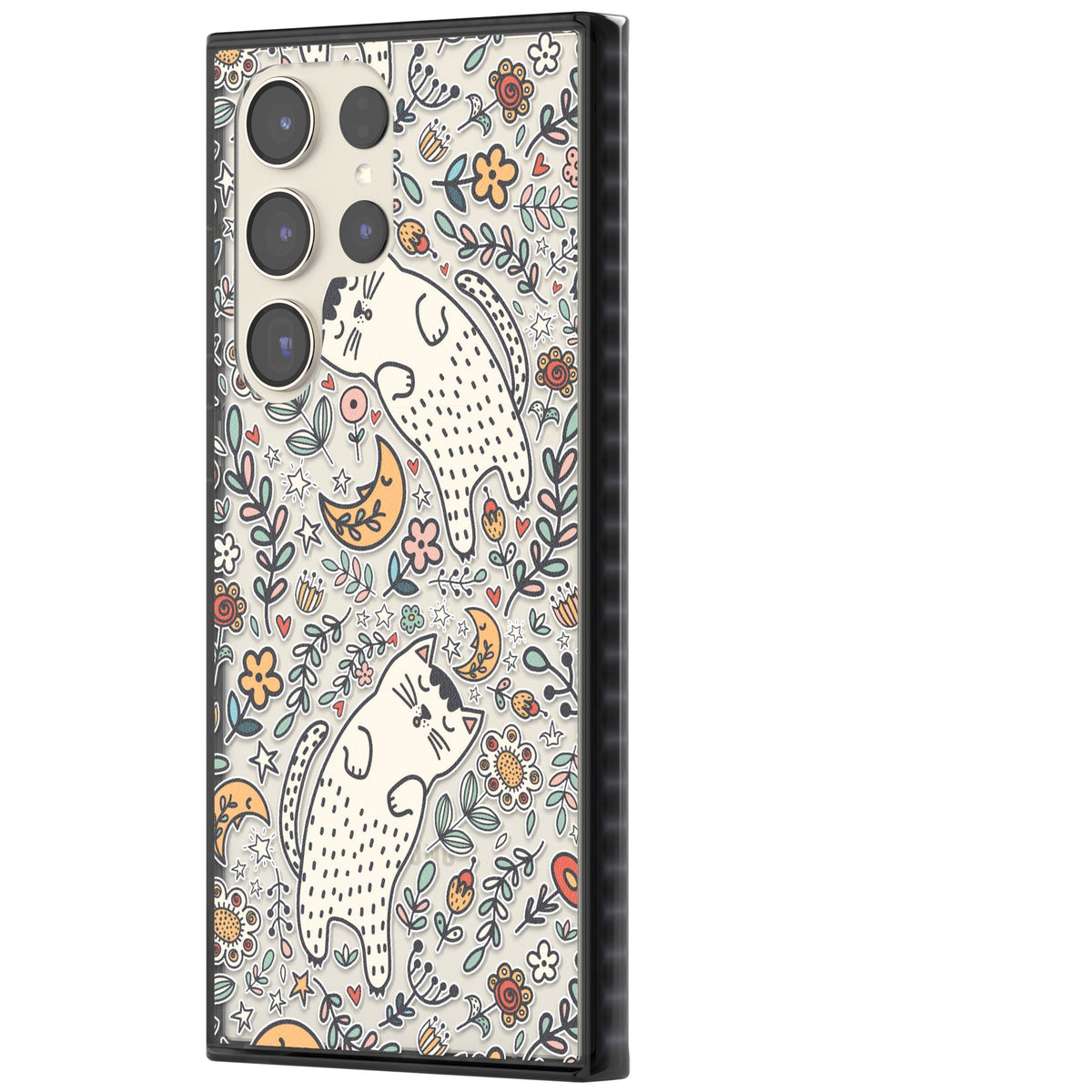 Whisker Dreams Samsung S22 Ultra / Samsung S23 Ultra / Samsung S24 Ultra Impact Black Phone Case side