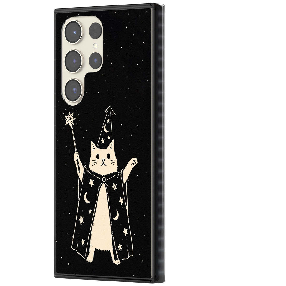 Whisker Wizard Samsung S22 Ultra / Samsung S23 Ultra / Samsung S24 Ultra Impact Black Phone Case side