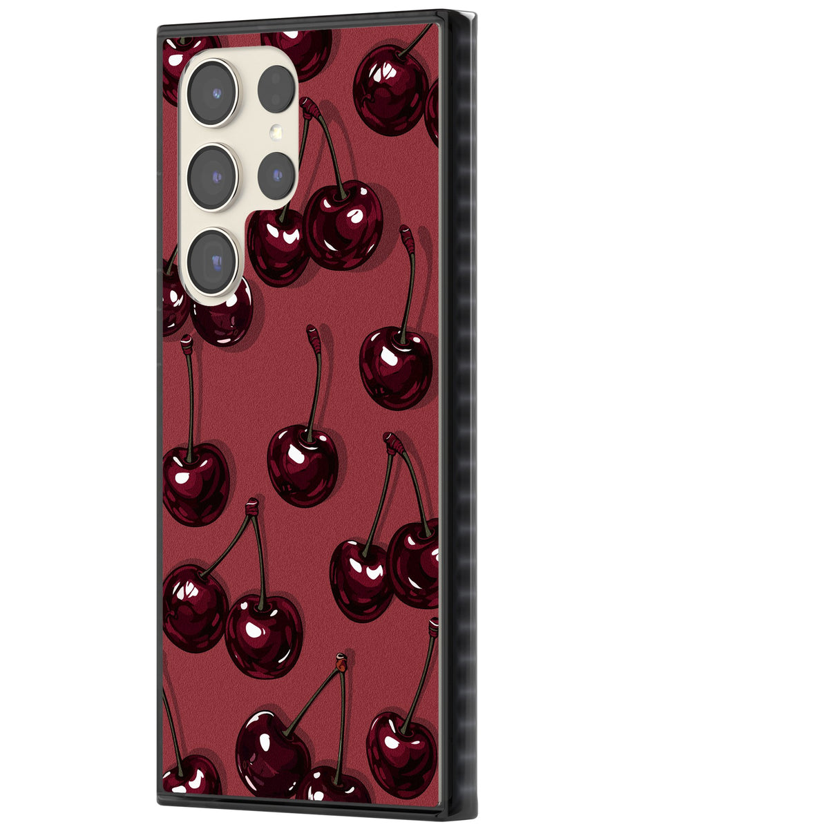 Cherry Rebel Samsung S22 Ultra / Samsung S23 Ultra / Samsung S24 Ultra Impact Black Phone Case side