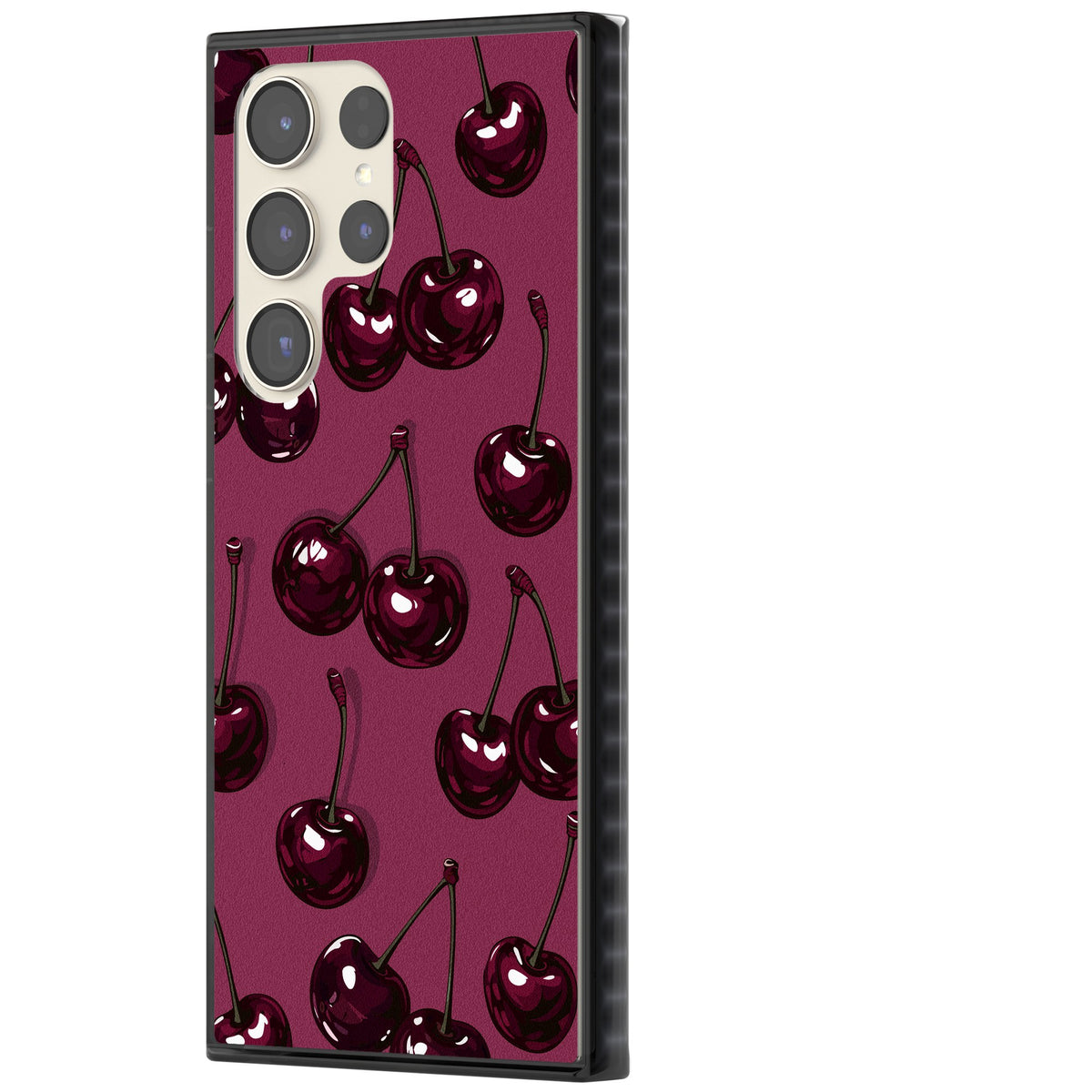 Cherry Soda Samsung S22 Ultra / Samsung S23 Ultra / Samsung S24 Ultra Impact Black Phone Case side