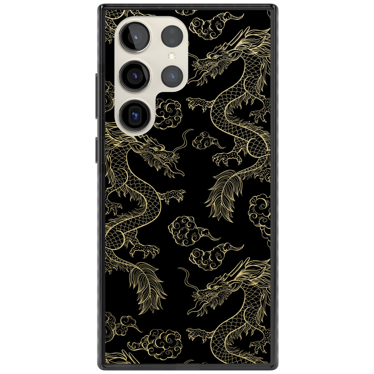 Golden Dynasty Samsung S22 Ultra / Samsung S23 Ultra / Samsung S24 Ultra Impact Black Phone Case front
