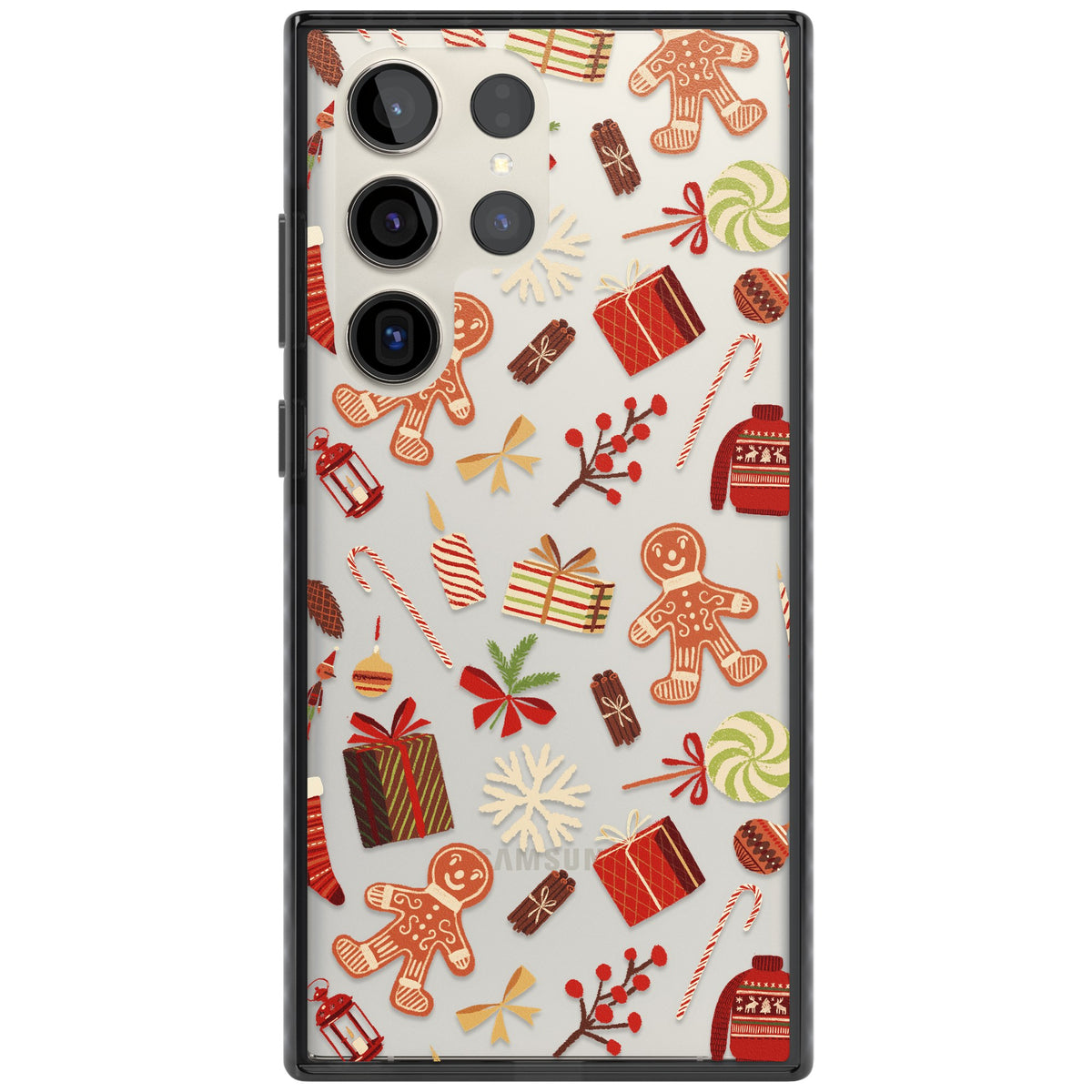Christmas Assortments Samsung S22 Ultra / Samsung S23 Ultra / Samsung S24 Ultra Impact Black Phone Case front