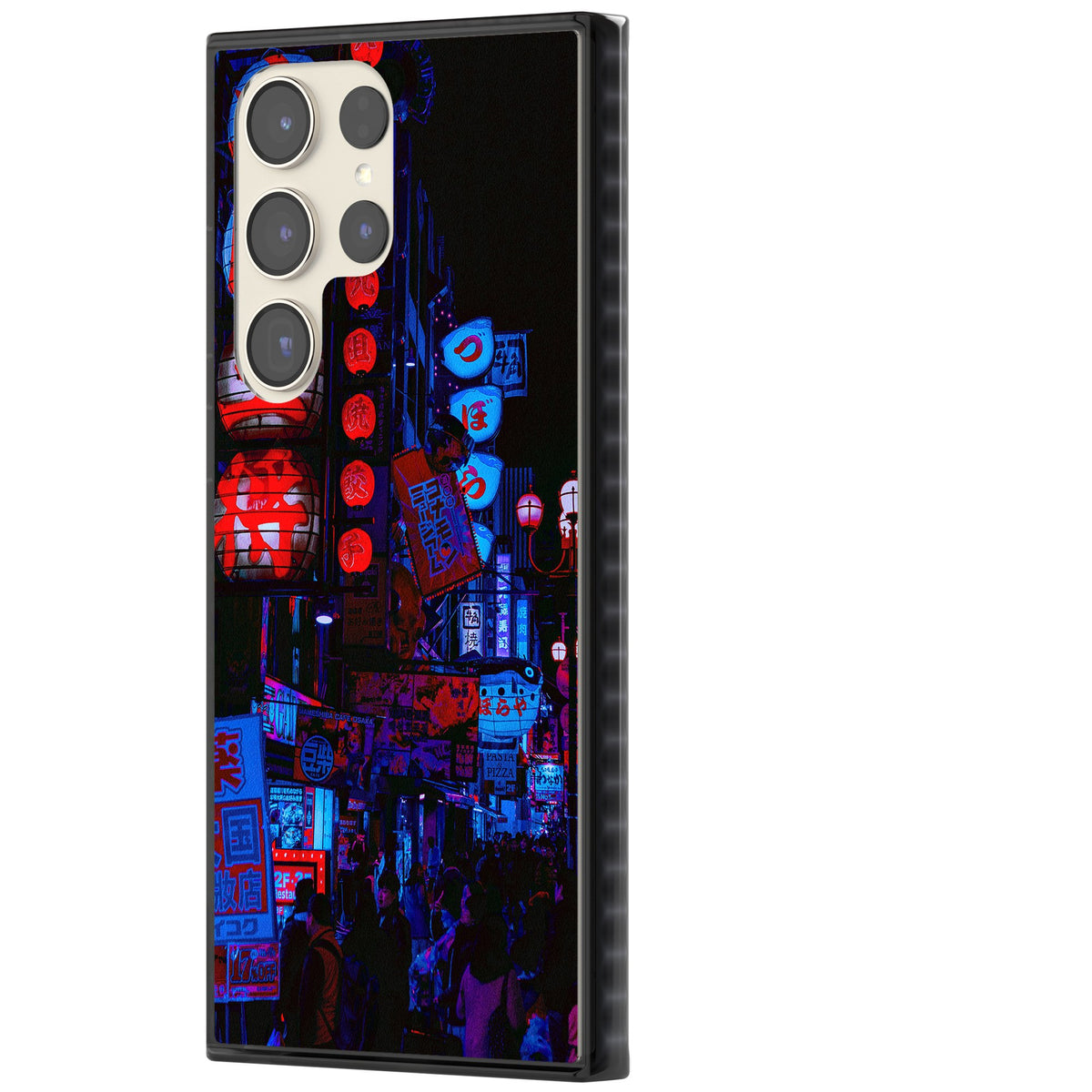 Neon Tokyo Samsung S22 Ultra / Samsung S23 Ultra / Samsung S24 Ultra Impact Black Phone Case side