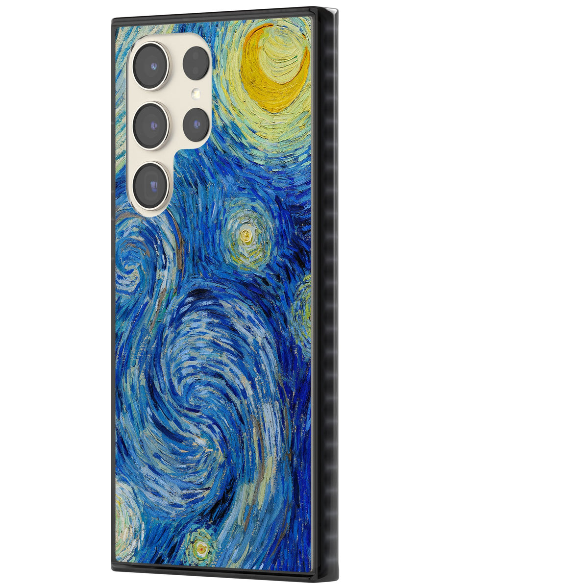 The Starry Night By Vincent Van Gogh Samsung S22 Ultra / Samsung S23 Ultra / Samsung S24 Ultra Impact Black Phone Case side