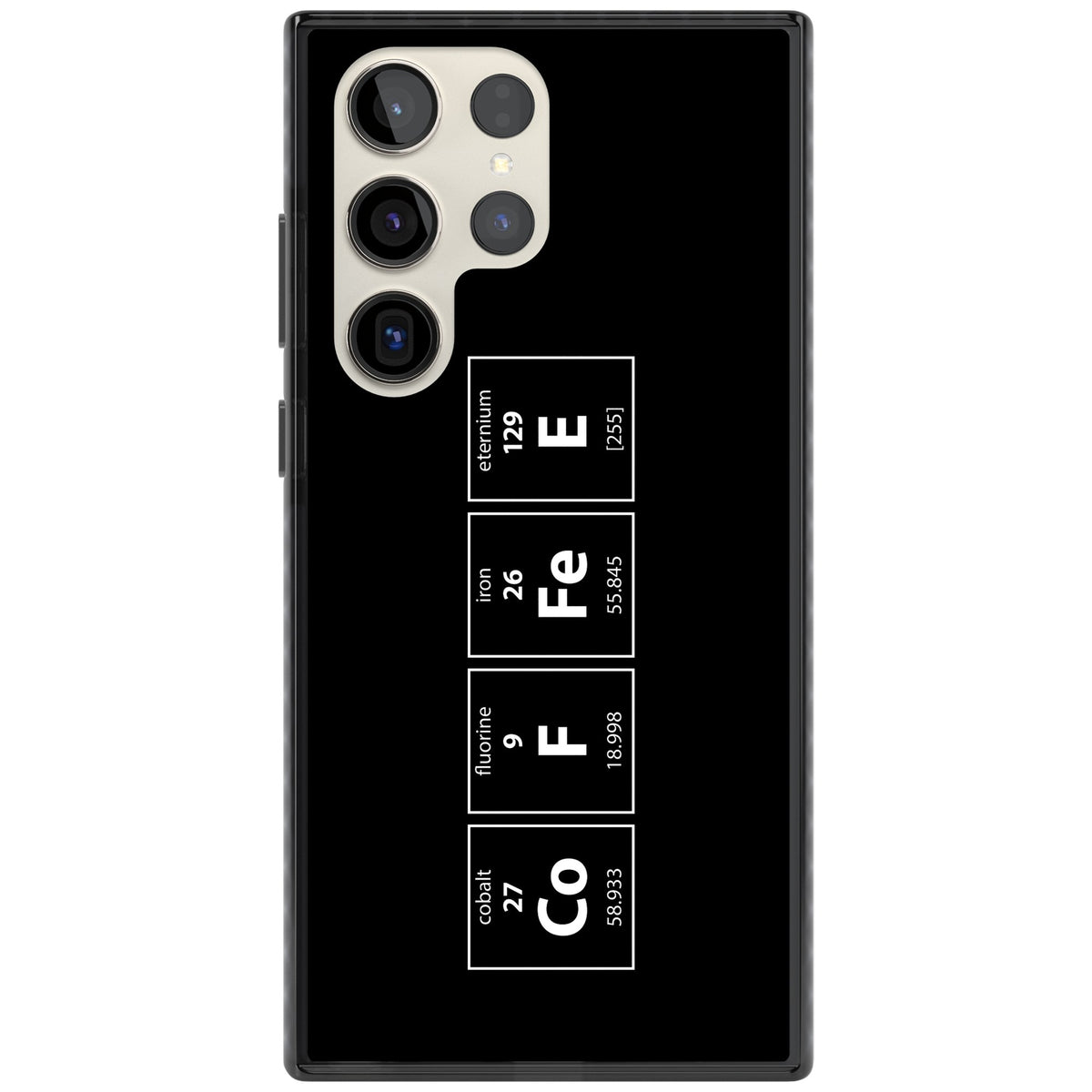 Coffee Element (Black) Samsung S22 Ultra / Samsung S23 Ultra / Samsung S24 Ultra Impact Black Phone Case front