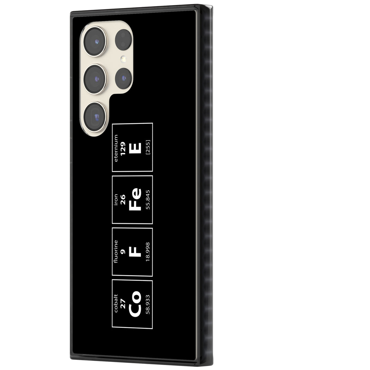 Coffee Element (Black) Samsung S22 Ultra / Samsung S23 Ultra / Samsung S24 Ultra Impact Black Phone Case side