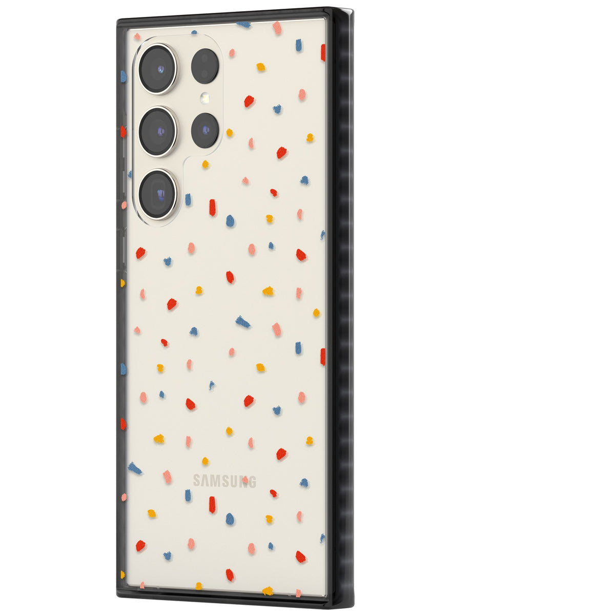Small Confetti Samsung S22 Ultra / Samsung S23 Ultra / Samsung S24 Ultra Impact Black Phone Case side