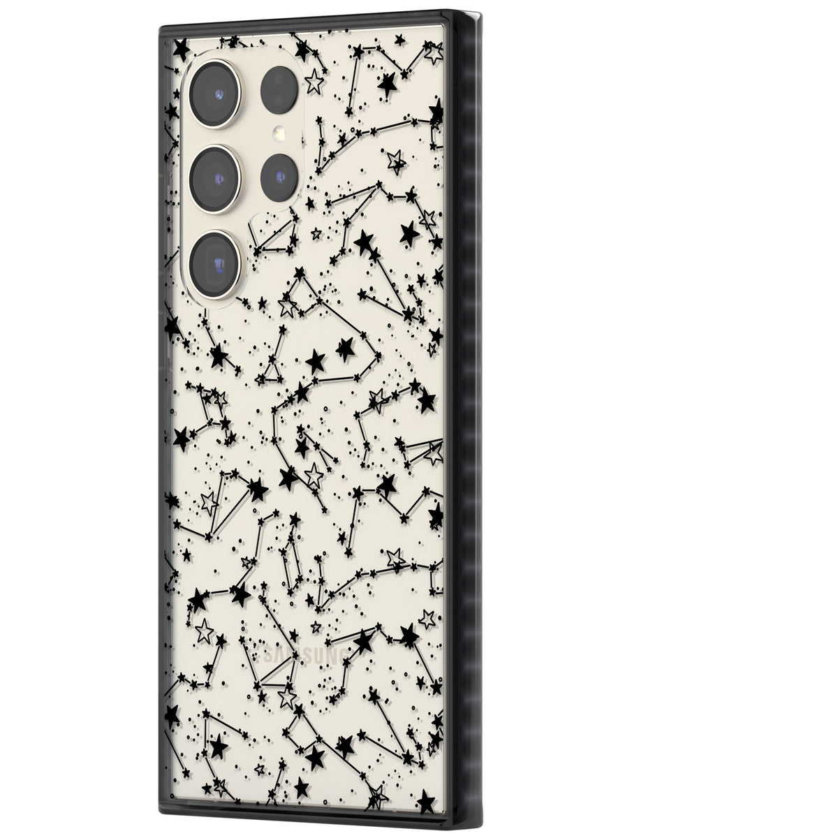 Midnight Constellations Samsung S22 Ultra / Samsung S23 Ultra / Samsung S24 Ultra Impact Black Phone Case side