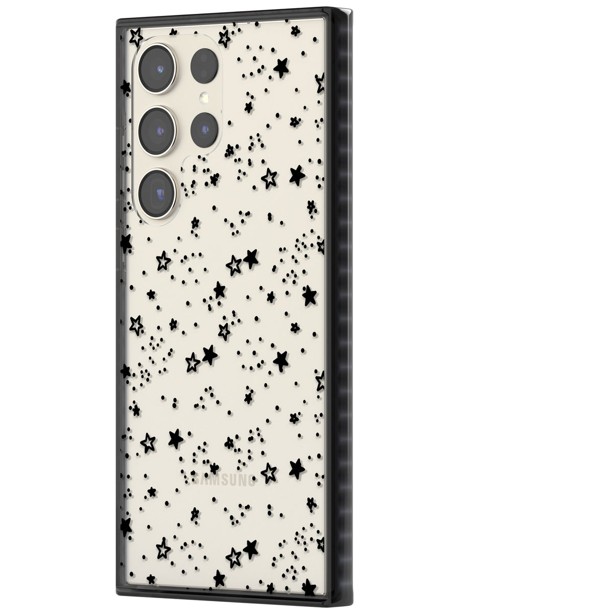 Midnight Stars Samsung S22 Ultra / Samsung S23 Ultra / Samsung S24 Ultra Impact Black Phone Case side