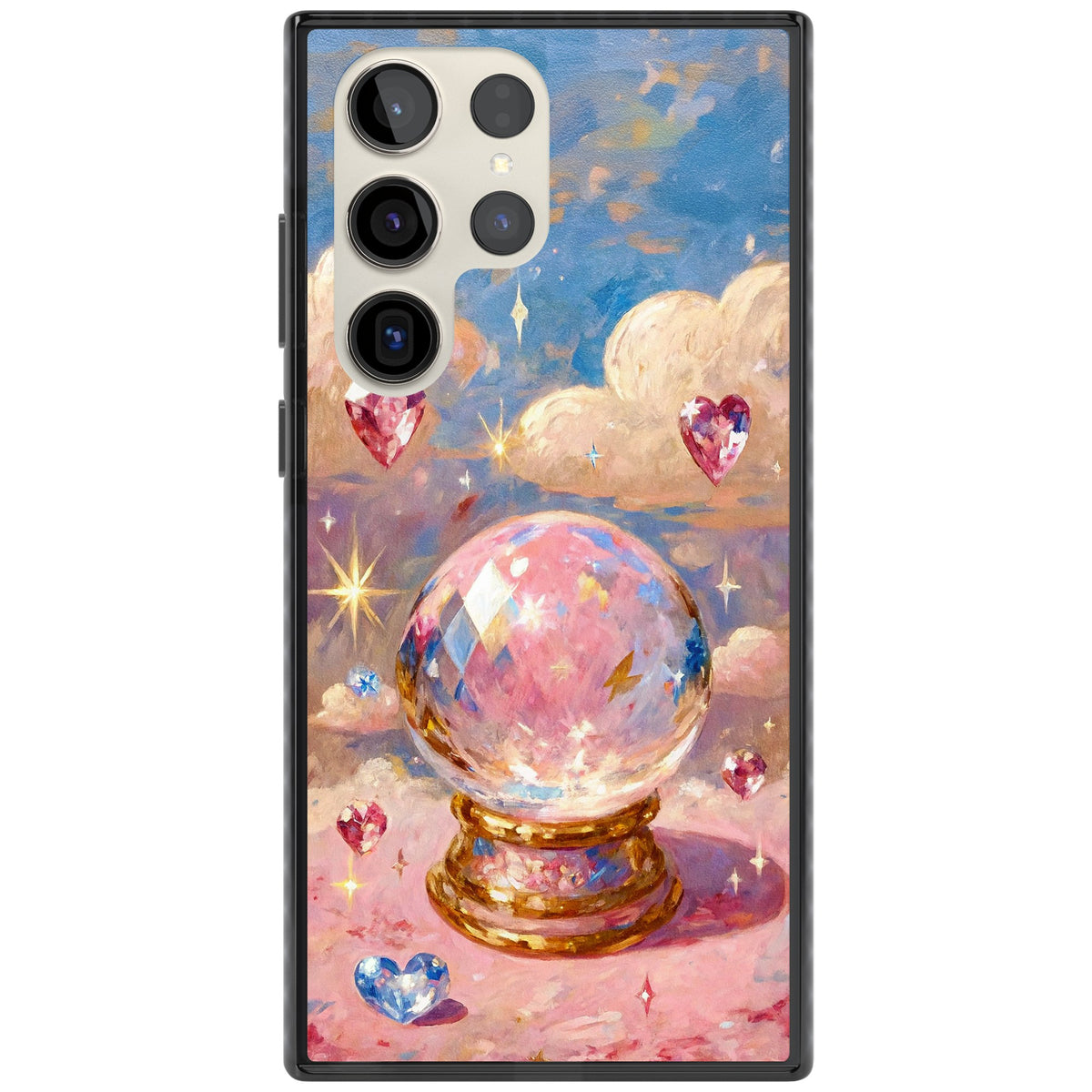 Crystal Ball Samsung S22 Ultra / Samsung S23 Ultra / Samsung S24 Ultra Impact Black Phone Case front