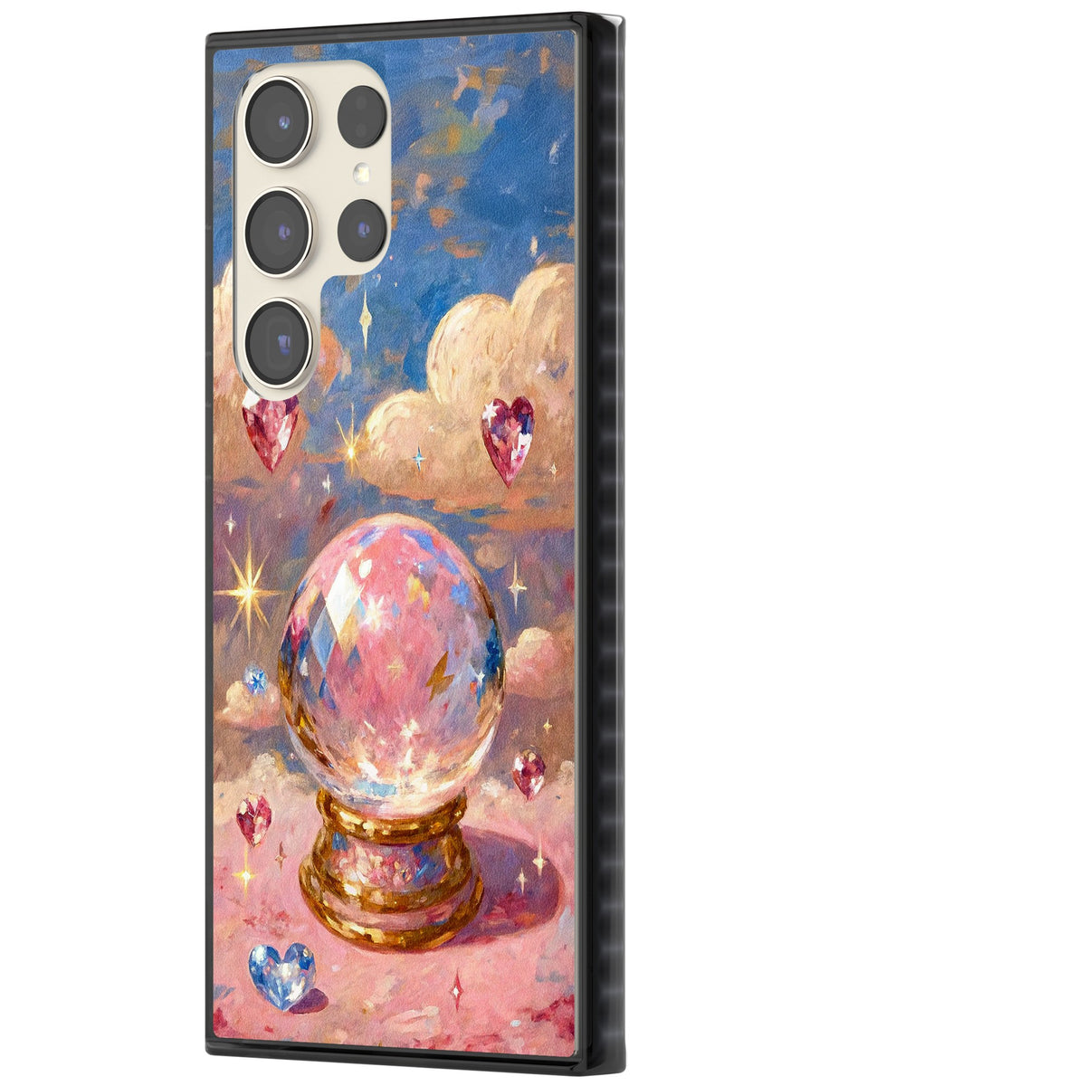 Crystal Ball Samsung S22 Ultra / Samsung S23 Ultra / Samsung S24 Ultra Impact Black Phone Case side