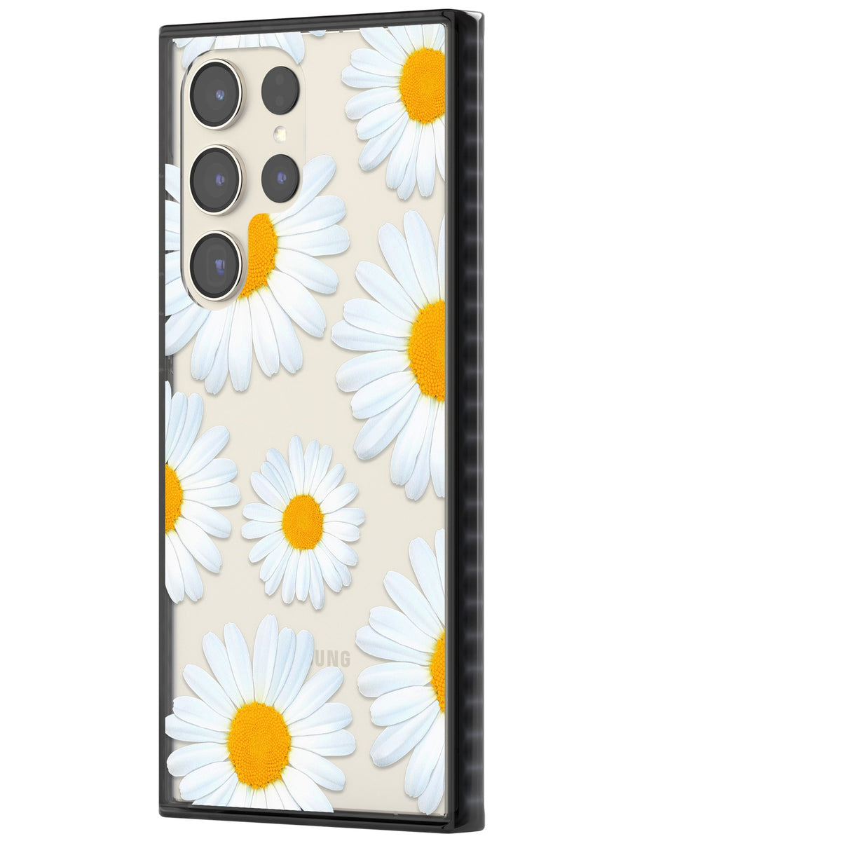Summer Daisy Samsung S22 Ultra / Samsung S23 Ultra / Samsung S24 Ultra Impact Black Phone Case side