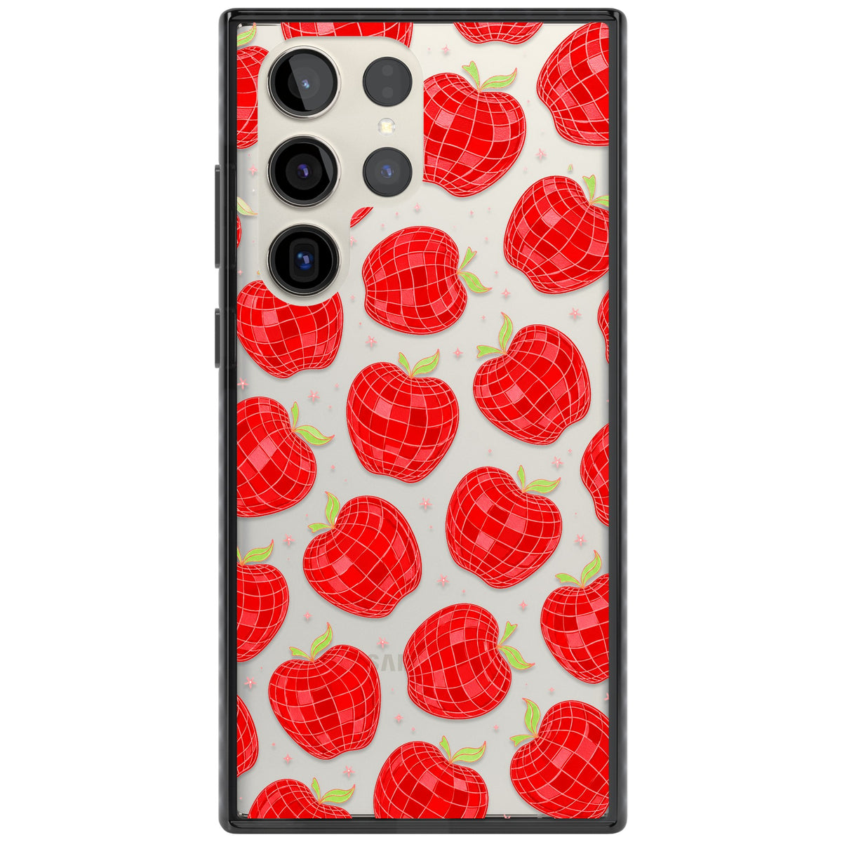 Disco Apples Samsung S22 Ultra / Samsung S23 Ultra / Samsung S24 Ultra Impact Black Phone Case front