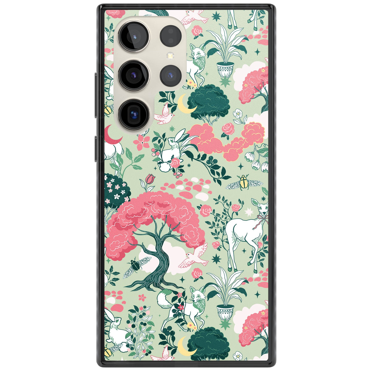 Enchanted Woodland Samsung S22 Ultra / Samsung S23 Ultra / Samsung S24 Ultra Impact Black Phone Case front