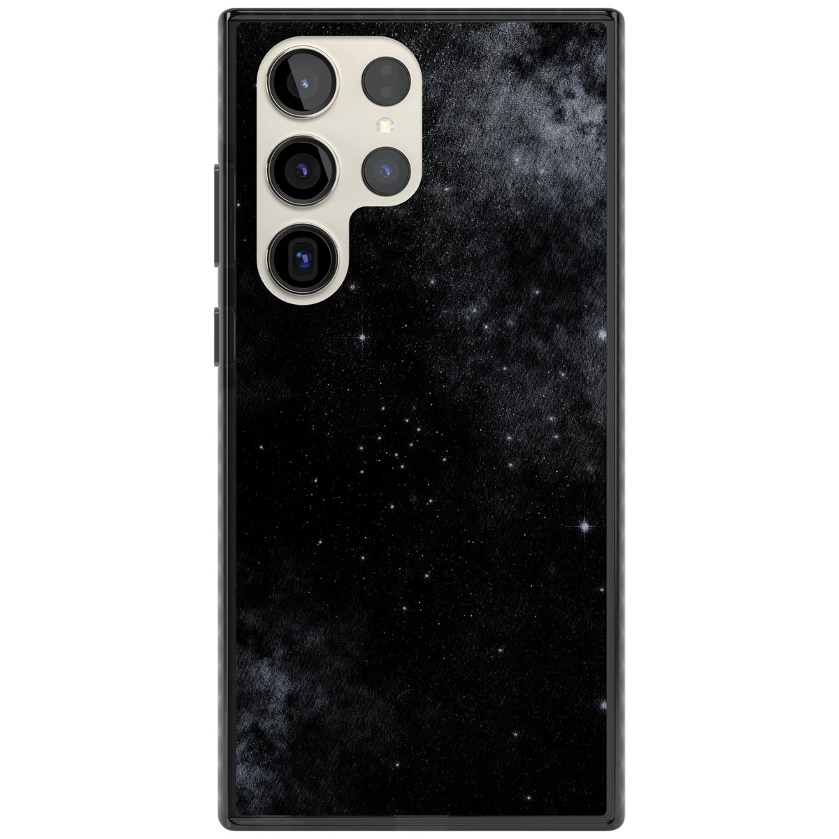 Shimmering Stars Samsung S22 Ultra / Samsung S23 Ultra / Samsung S24 Ultra Impact Black Phone Case front