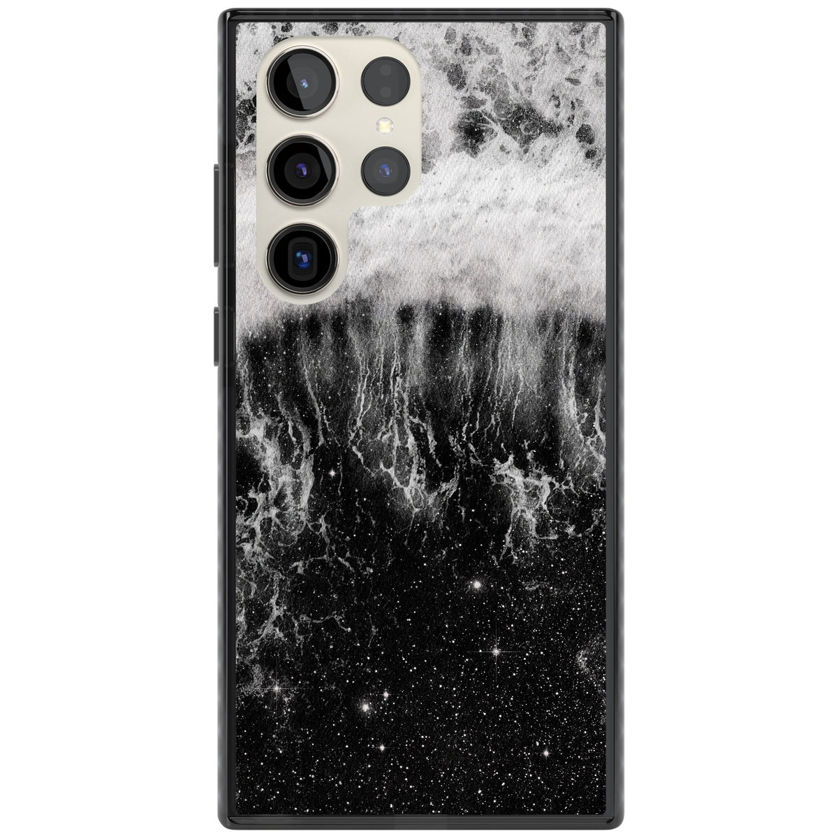 Deep Wave Samsung S22 Ultra / Samsung S23 Ultra / Samsung S24 Ultra Impact Black Phone Case front