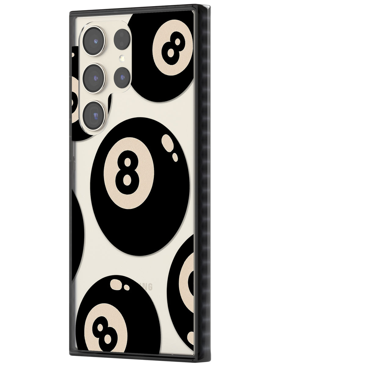 Eights Samsung S22 Ultra / Samsung S23 Ultra / Samsung S24 Ultra Impact Black Phone Case side