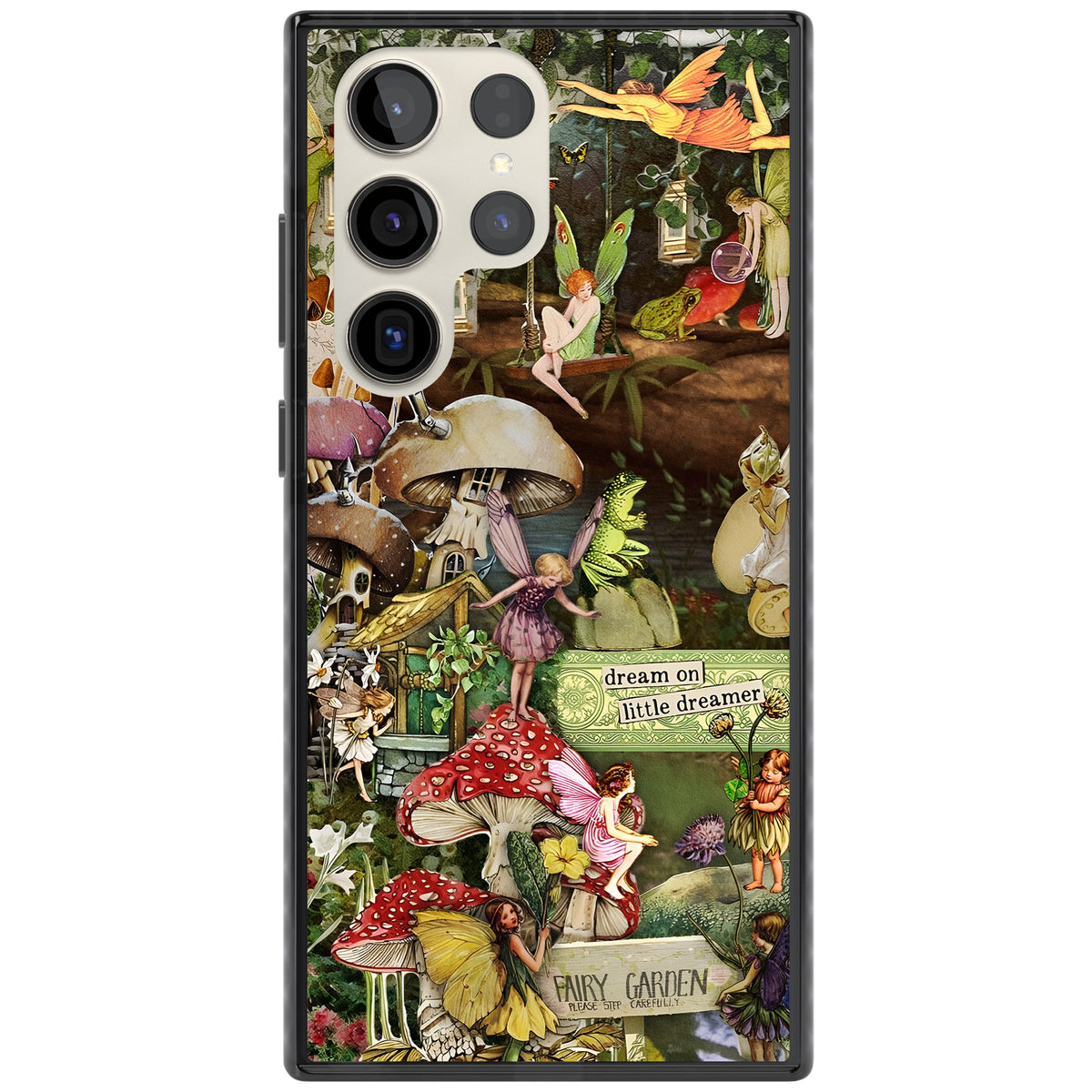 Dreamy Garden Samsung S22 Ultra / Samsung S23 Ultra / Samsung S24 Ultra Impact Black Phone Case front