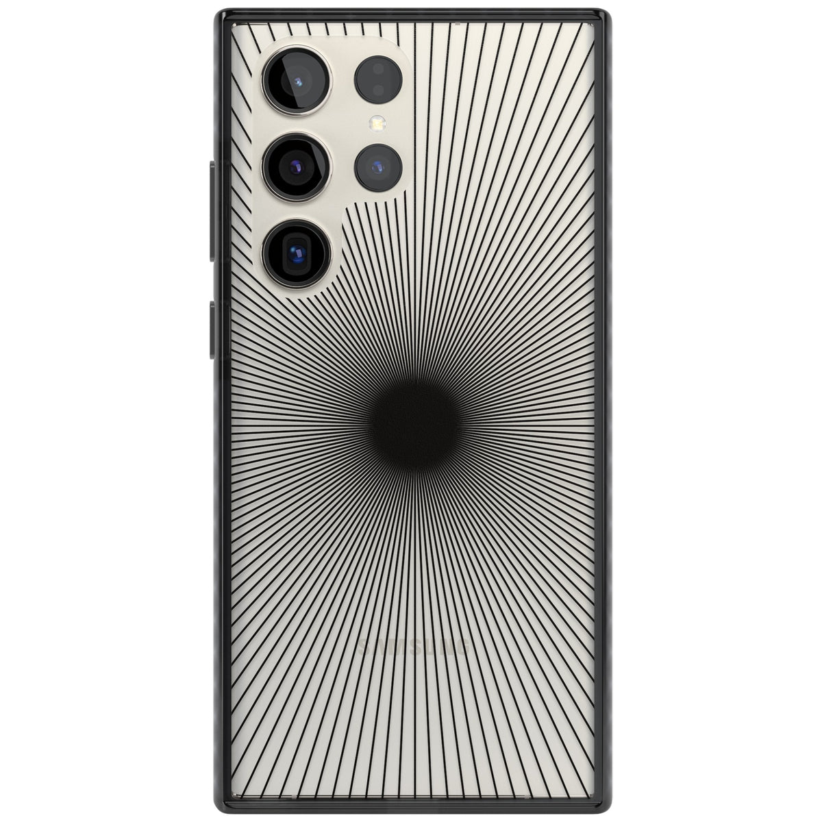 Linear Sunburst Samsung S22 Ultra / Samsung S23 Ultra / Samsung S24 Ultra Impact Black Phone Case front