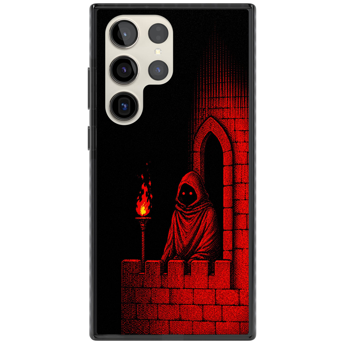 Crimson Crypt Samsung S22 Ultra / Samsung S23 Ultra / Samsung S24 Ultra Impact Black Phone Case front