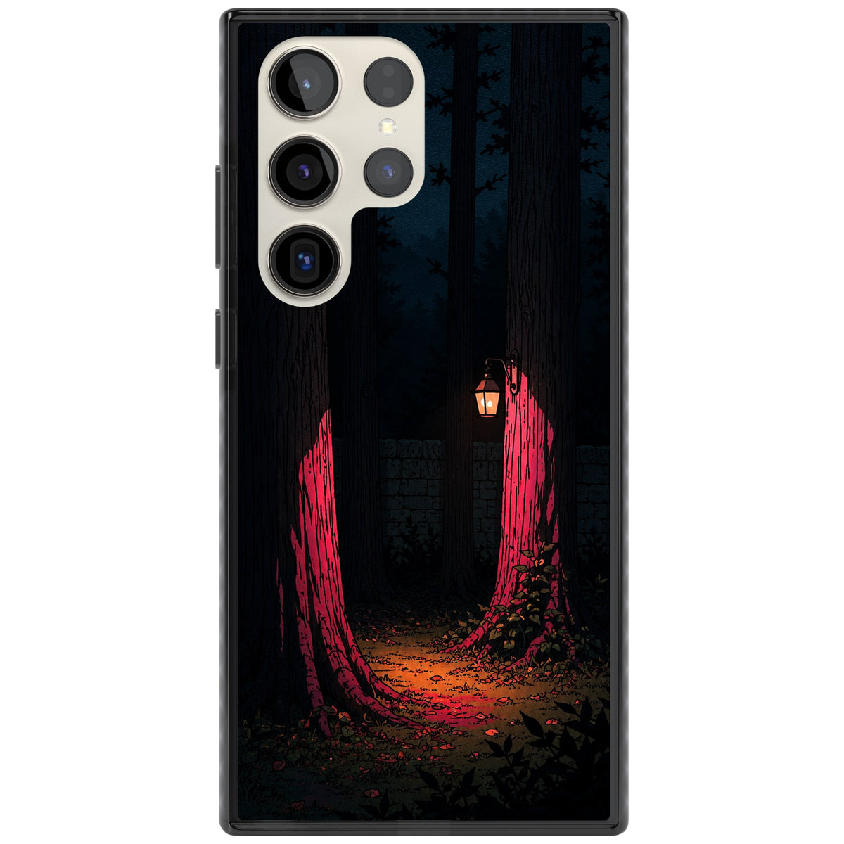 Forest Lantern Samsung S22 Ultra / Samsung S23 Ultra / Samsung S24 Ultra Impact Black Phone Case front