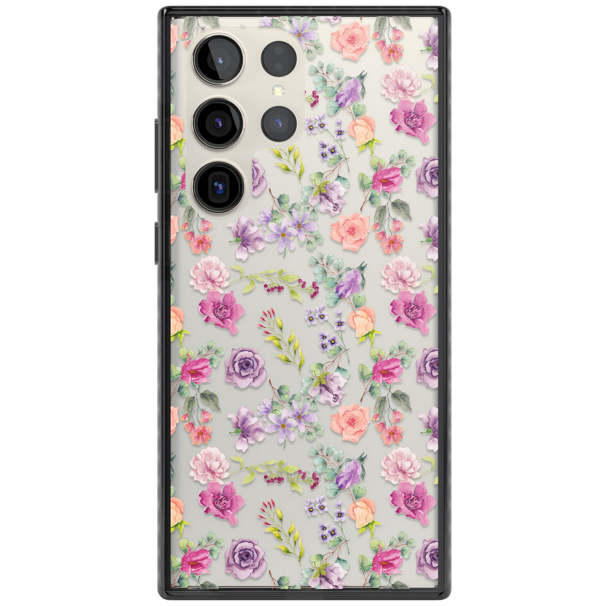 Sunday Flowers Samsung S22 Ultra / Samsung S23 Ultra / Samsung S24 Ultra Impact Black Phone Case front